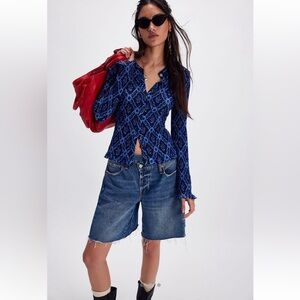 Free People Caught a Feeling Cardi in Eclipse Combo